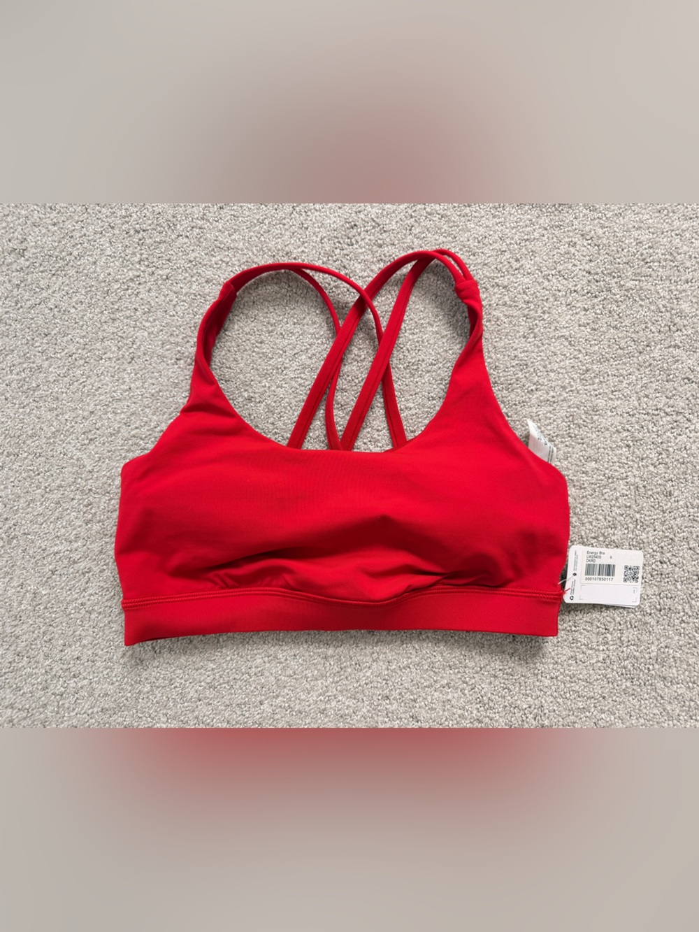 Lululemon Energy Bra Red Size 6 NWT